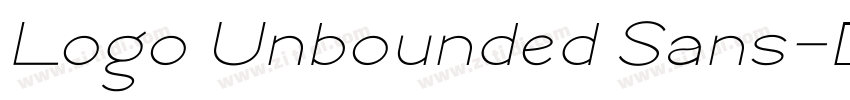 Logo Unbounded Sans字体转换